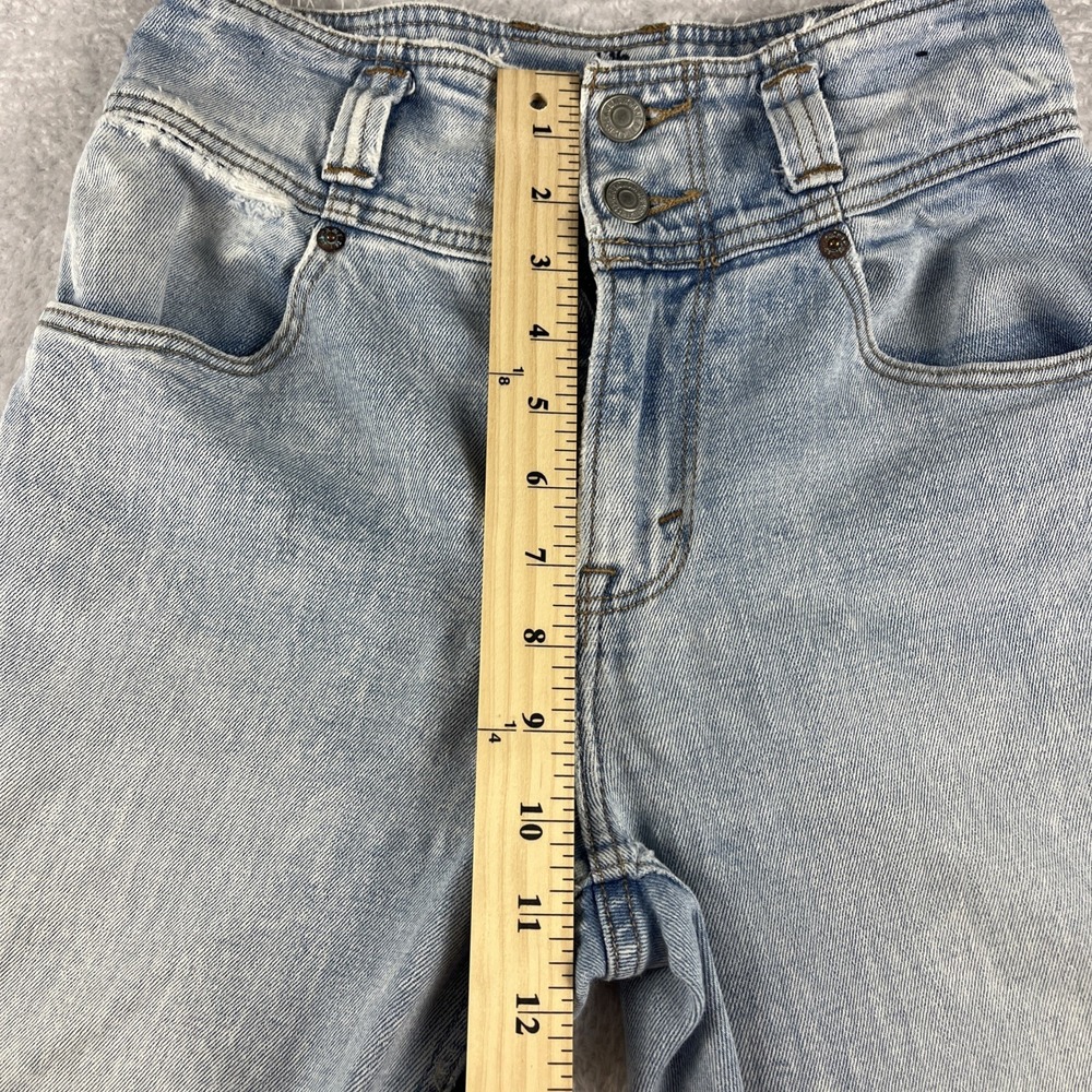 Abercrombie‎ and Fitch Women Size 24 00R Raw Hem Ultra High Rise Mom Jeans - Picture 5 of 10